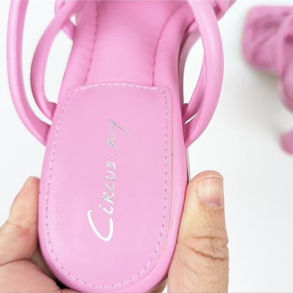 Circus by Sam Edelman Pink Savanna Square Toe Strappy Sandal Size 6.5 - Picture 8 of 8
